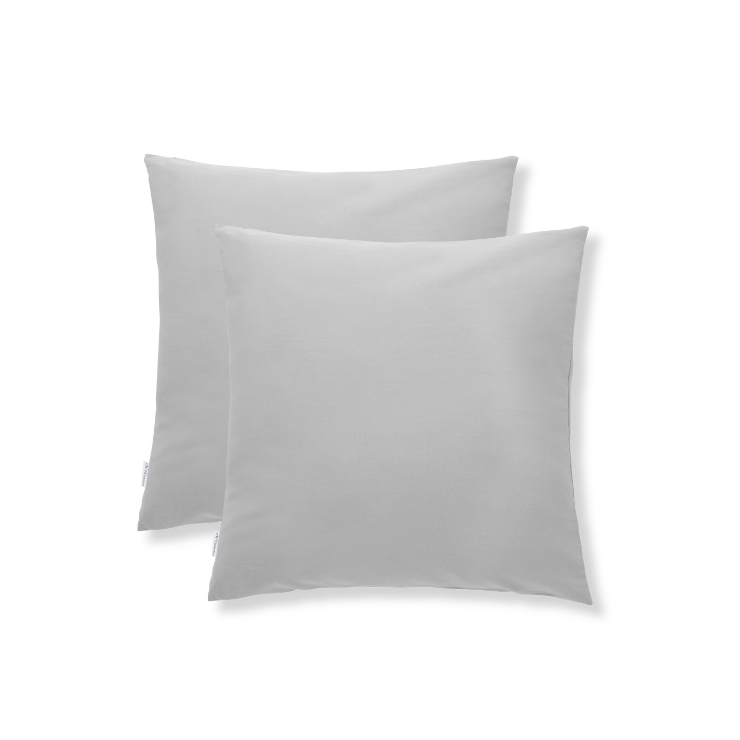 Federe satin 65x65 grigio chiaro