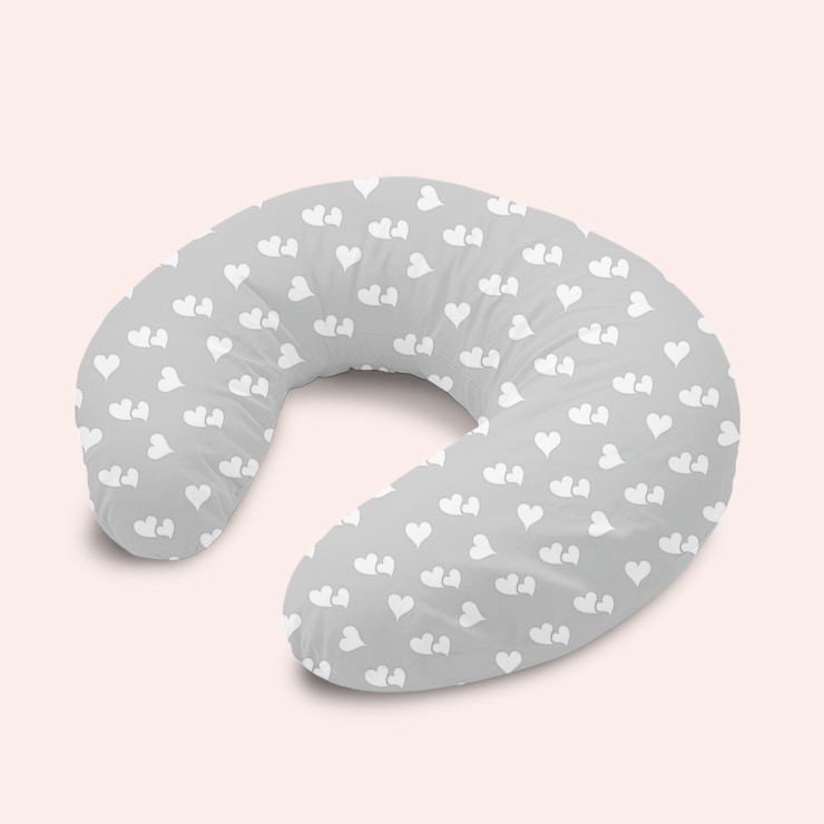  Grey White Hearts - 1